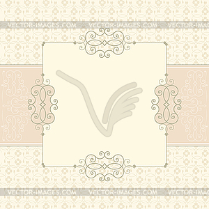 Vintage card - vector image