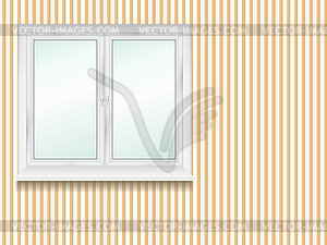 Window in room - vector clip art