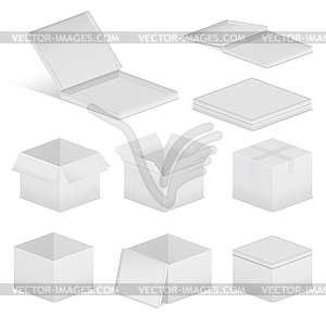 Cardboard Boxes - vector clipart