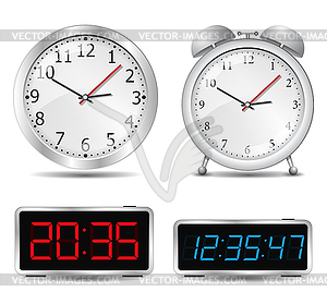 Clocks - vector clipart