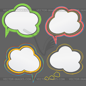 Speech bubbles - vector clipart