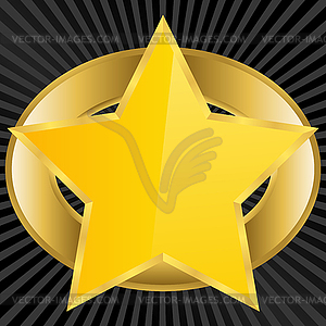 Golden Star - vector clipart