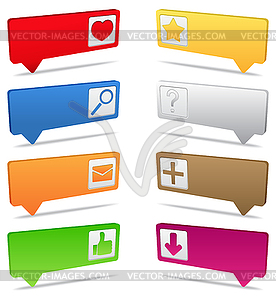 Map Markers - vector EPS clipart