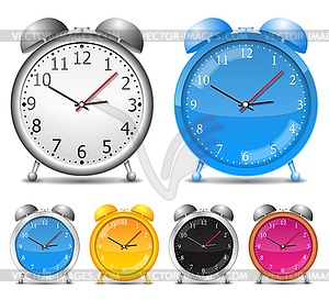 Alarm Clocks - vector clipart