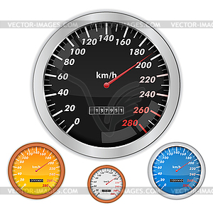 Speedometers - vector clipart