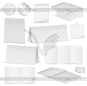 Бумага объектов - векторный клипарт / векторное изображение
