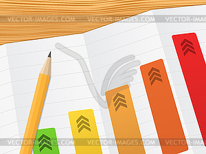 Business graph - vector image