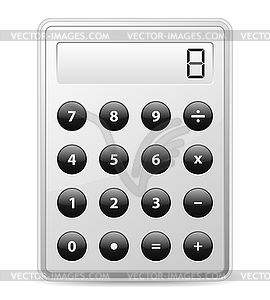 Gray Calculator - vector clip art