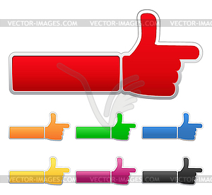 Pointing Hand - vector clipart / vector image
