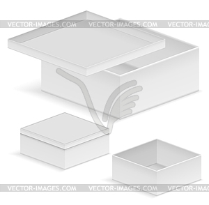 Paper boxes - vector clipart