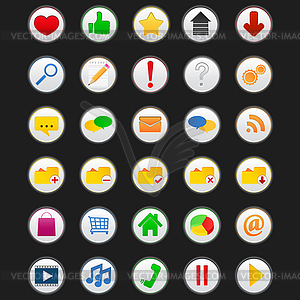 Web icons - vector clipart