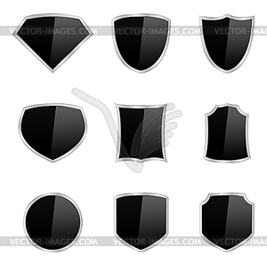 Black Shields - vector image