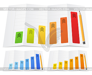 Business graph - vector image