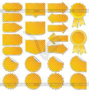 Yellow Price Tags - vector clipart