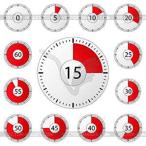 Timers - vector clipart