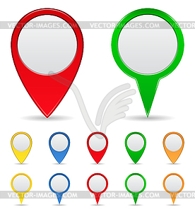 Map Markers - vector EPS clipart