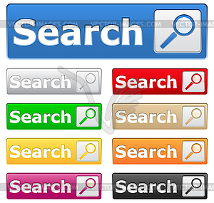 Search buttons - vector image