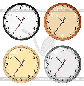Clocks - vector EPS clipart