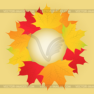 Autumn background - vector image