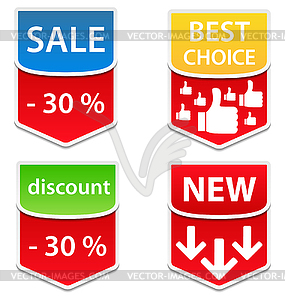 Labels - vector image