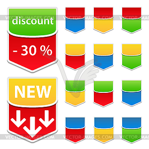 Labels - vector clip art