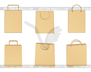 Paper bags - royalty-free vector clipart