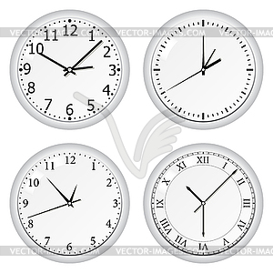 Wall clock - vector clipart