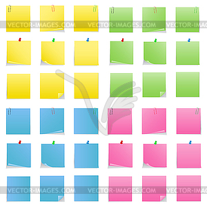 Post-it Notes - vector EPS clipart