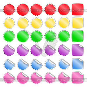 Stickers - vector clip art