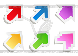 Paper Arrows - vector clip art