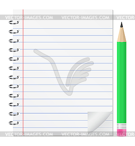 Paper Notebook - vector clip art