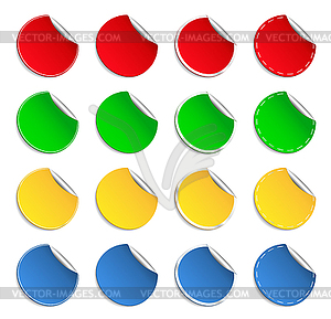 Round Stickers - vector clip art