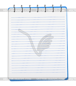 Opened notebook - vector clipart