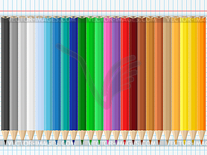 Colored pencils - vector clipart