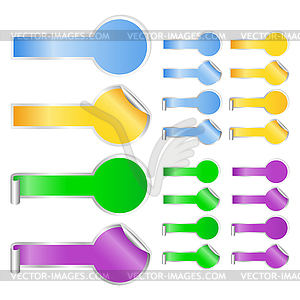 Glossy Stickers - vector clip art