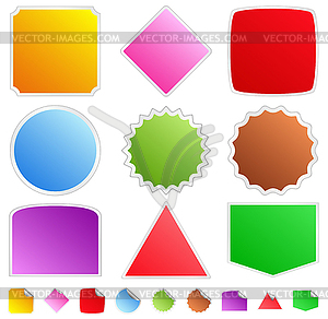 Colorful Stickers - vector image