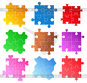 Puzzle Patterns - vector image