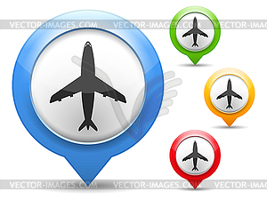 Airplane Icon - vector clip art