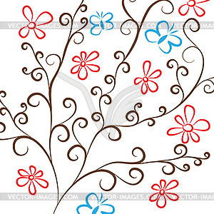 Floral background - vector image