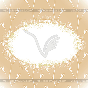 Flower frame - vector clipart