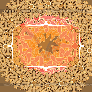 Floral frame - vector clipart