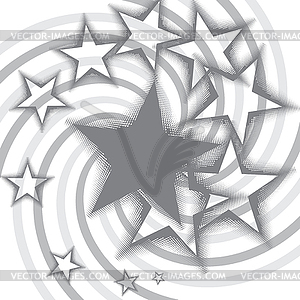 Pattern of stars - royalty-free vector image