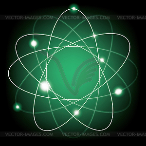 Atomic model - vector image