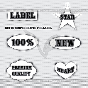 Labels - vector clip art