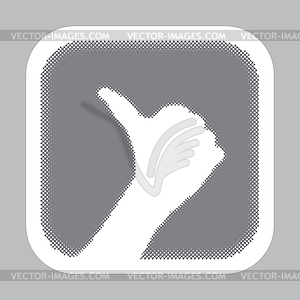 Thumb up - royalty-free vector image