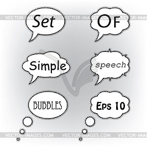 Speech bubbles - vector clipart