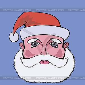 Colorful picture with santa claus - vector image