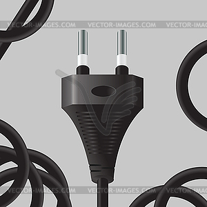 Power plug - vector clip art