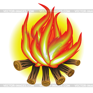 Bonfire - vector clip art