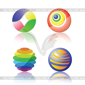 Color spheres - vector clipart